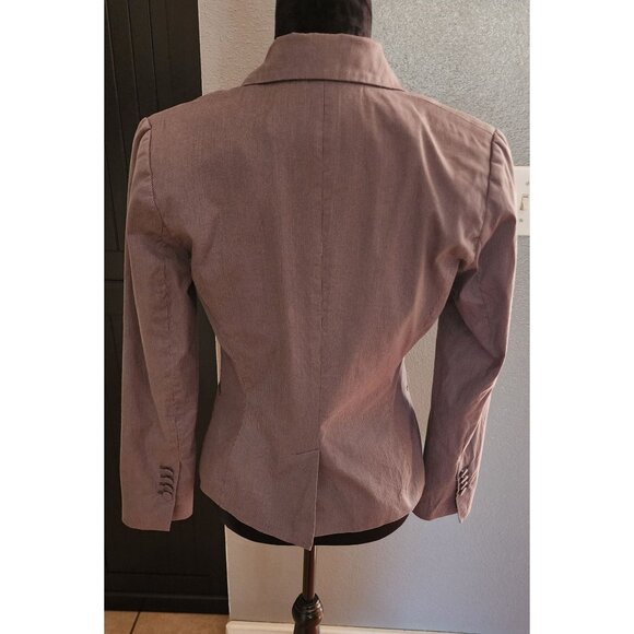 H&M Blazer Womens Size 8 Gray Pinstripe Single Breasted - Picture 6 of 9